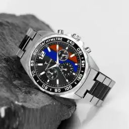 FT-0045 BLK-N Men Analogue Watch with Metallic Strap-image-55