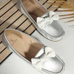 Women Round-Toe Casual Shoes with Bow Accent-image-3