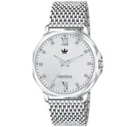 Men Analogue Watch with Stainless Steel Strap-CR-G037-WHT-CH-image-61