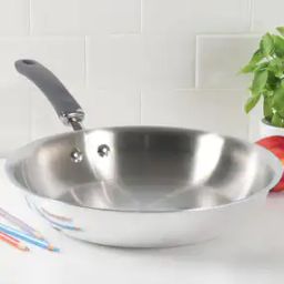 Trivantage Stainless Steel Triply Cookware Open Frypan-28 cm-image-21