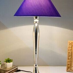 Ovoid Chrome Lamp with Shade-38