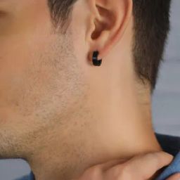 Set of 2 Silver-Pleated Stud Earrings-image-86