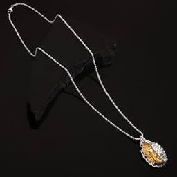 Men Silver-Plated Chain with Pendant-18