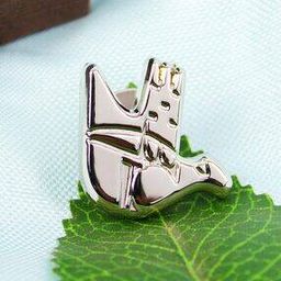 Men Rhodium-Plated Lapel Pin-12
