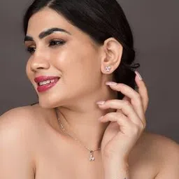 Silver-Plated AD-Studded Pendants-image-7