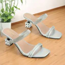 Women Embellished Chunky Heeled Sandals-image-3