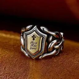 Men Silver-Plated Cocktail Ring-46