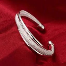 Silver-Plated Cuff Bracelet-image-54