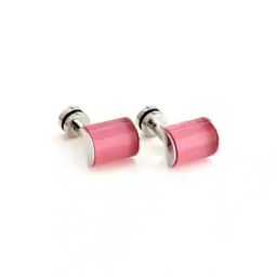 Rhodium-Plated Onyx-Studded Cufflinks-19