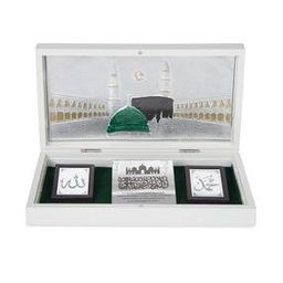 Silver-Plated Allah Idol with Massage Paduka-46