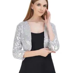 Embellished Crop Shrug-18