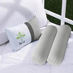 Pack of 2 Striped Bolster Covers-4