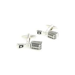 Silver-Plated Microphone Cufflinks-29