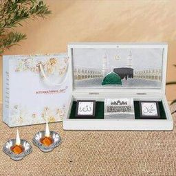 Allah God Idol with Massage Paduka & Diyas-image-14