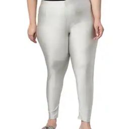 Skinny Fit Leggings with Elasticated Waist-image-93