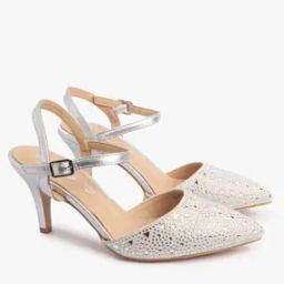 Embellished Pumps with Ankle-Strap-image-54