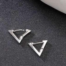 Silver-Plated Stud Earrings-image-3