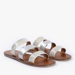 Strappy Open-Toe Flat Sandals-image-89