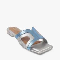 Women Colourblock Flat Sandals-image-2