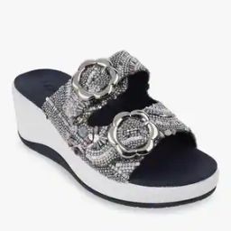 Women Embellished Buckle Accent Wedges-image-17