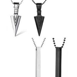 Set of 4 Men Chain with Pendent-picture-11