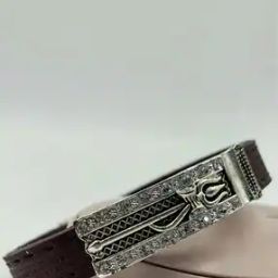 Silver-Plated Lord Shiva Trishul Wristband-image-92