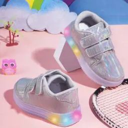 Boys Round-Toe Sneakers with Velcro Fastening-image-35