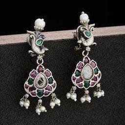 Women Silver-Plated Dangler Earrings-picture-53