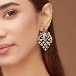 Women Silver-Plated Dangler Earrings-image-75