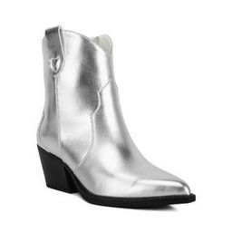 Patchwork Detail Low Stacked Block Heeled Boots-image-66