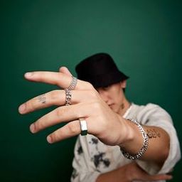 Men Plain Jane Cuban Ring-image-3