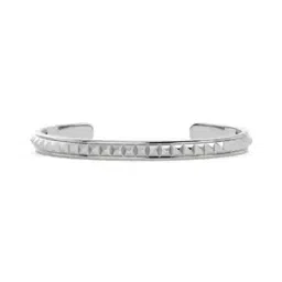 Men Silver-Plated Cuff Bracelet-image-2