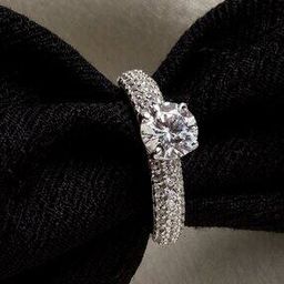 Sterling Silver Swarovski Zirconia Solitaire Ring-image-68