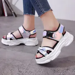 Women Platforms with Velcro Fastening-image-8