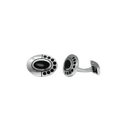 mahi Rhodium-Plated Enamel Cufflinks-picture-15
