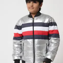 Colourblock Quilted Jacket with Slip Pockets-43