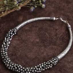 Oxidised Choker Necklace-image-33