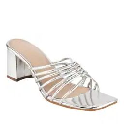 Women Strappy Slip-On Chunky-Heeled Sandals-image-3