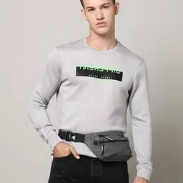 Men Printed Slim Fit Crew-Neck Sweatshirt-image-89