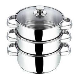 Stainless Steel 3-Tier Steamer Maker with Lid-31
