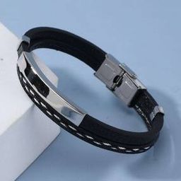 Men Stainless Steel Band Bracelet-34