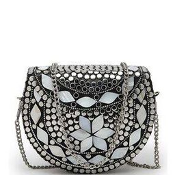 Women Embellished Clutch with Chain Strap-image-81