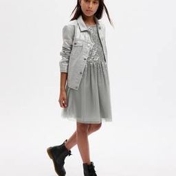 Girls Embellished Fit & Flare Dress-image-76