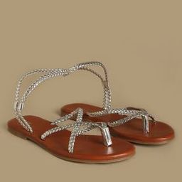 Braided Strappy Sandals-image-45