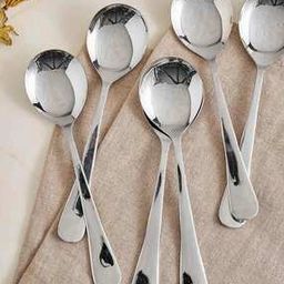Set of 6 Stainless Steel Soup Spoons-27