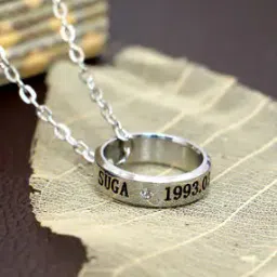 Silver-Plated BTS Kpop SUGA Chain Pendant-image-24