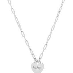 Silver-Plated Heart-Shaped Pendant with Chain-image-65