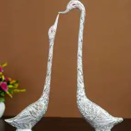 Set of 2 Swan Couple Handcrafted Decorative Figurine-image-81