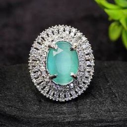 Women Silver-Plated Cocktail Ring-image-50