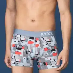 Printed Trunks with Elasticated Waist-35